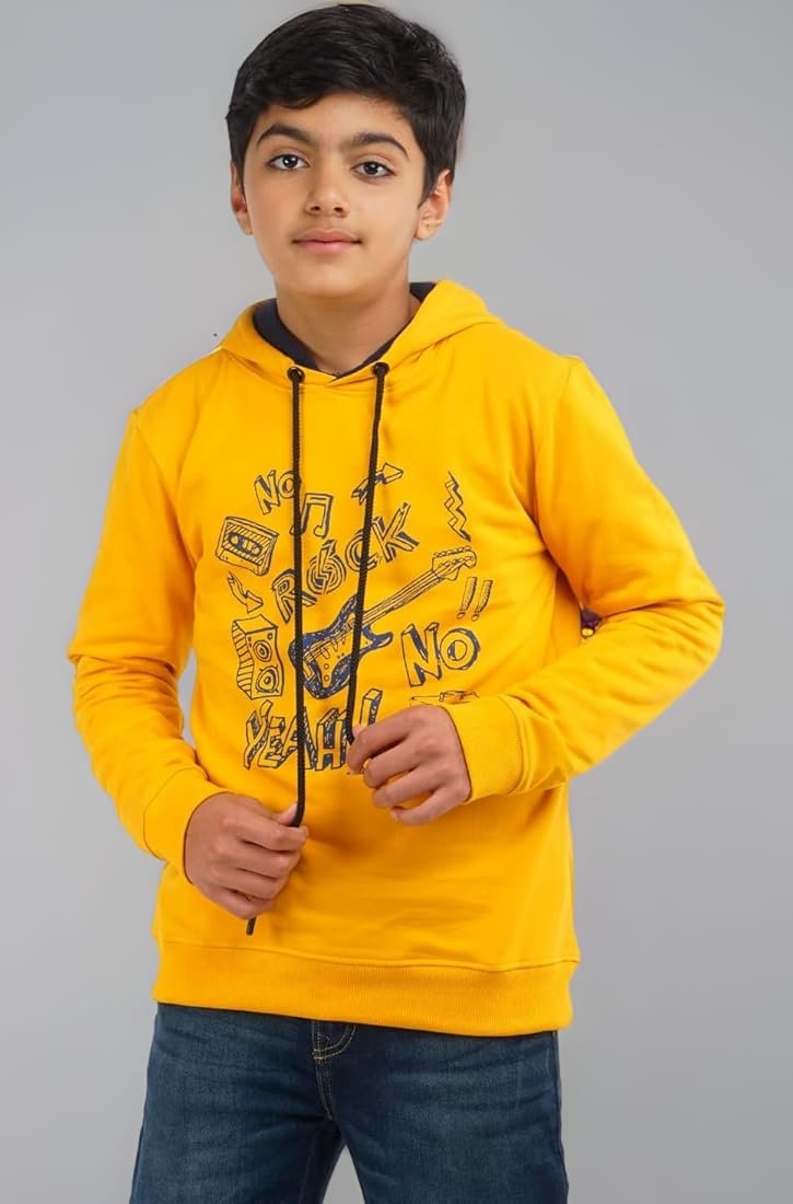 Graphic Print Pullover Hoodie Image