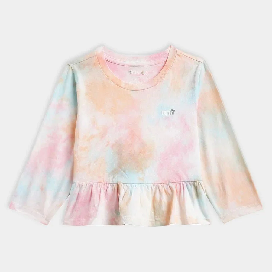 Girls Peplum Cotton Top Image