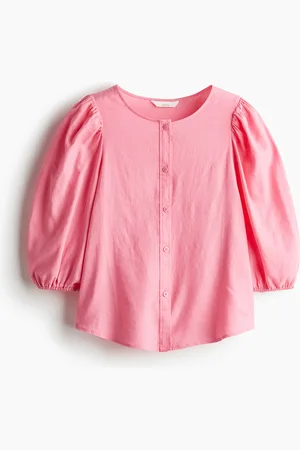 Balloon Sleeve Poplin Shirt Image