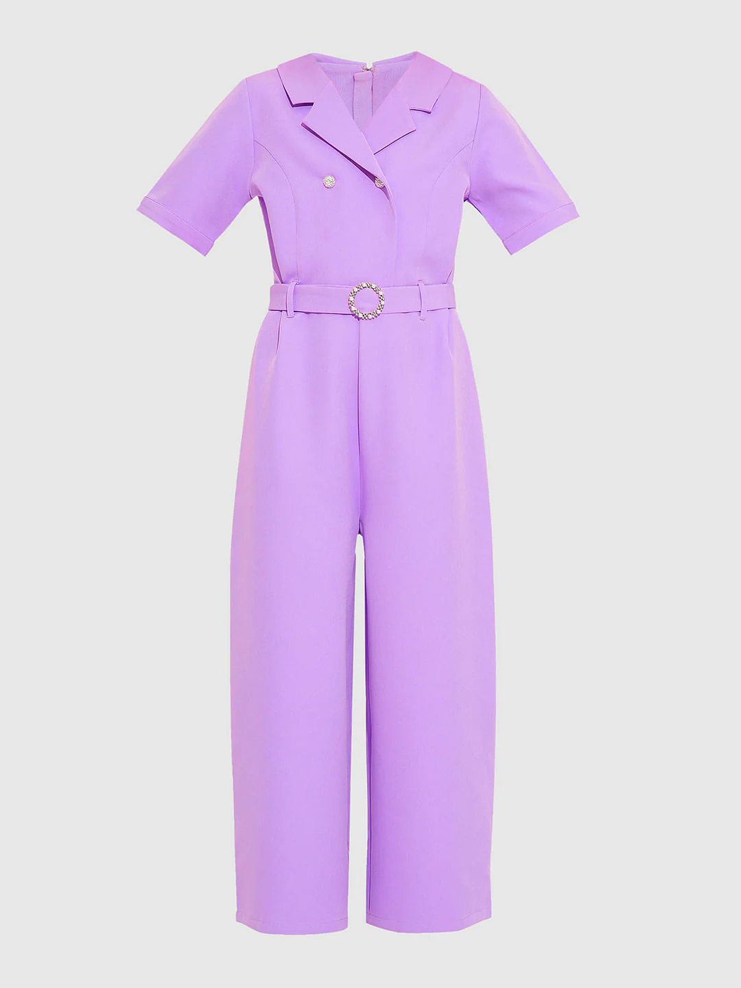 Girls Purple Jumpsuit Image
